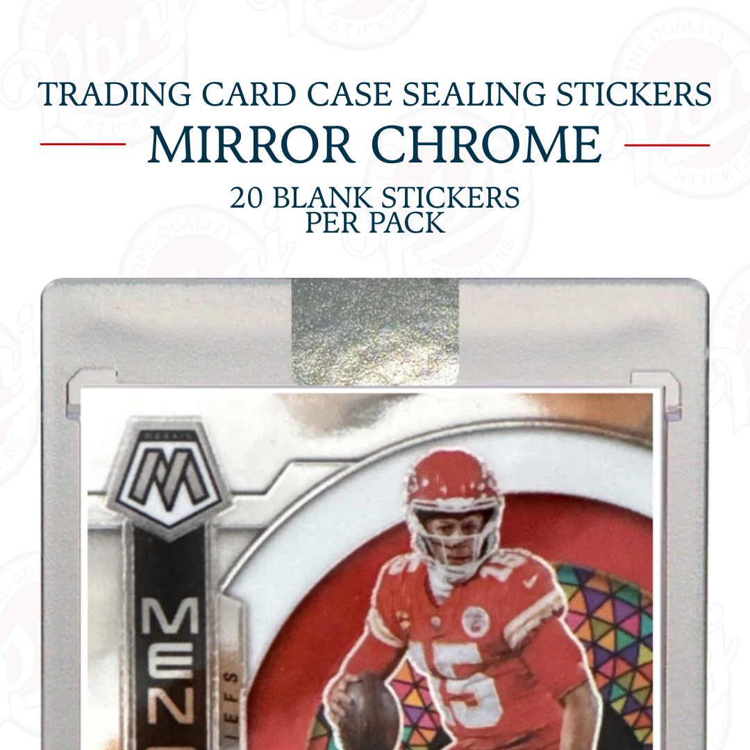 Trading Card Case Sealing Stickers - Chrome
