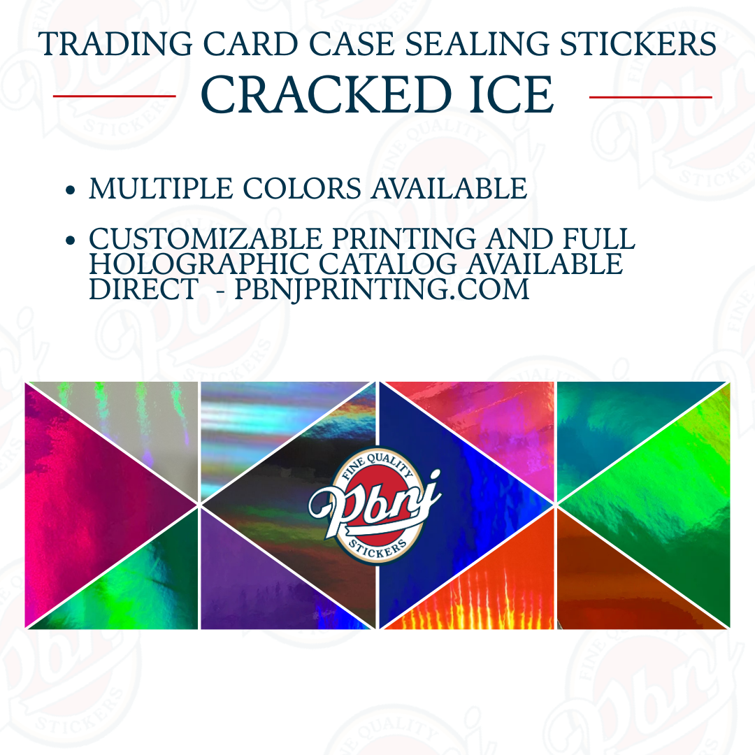 Trading Card Case Sealing Stickers - Holographic
