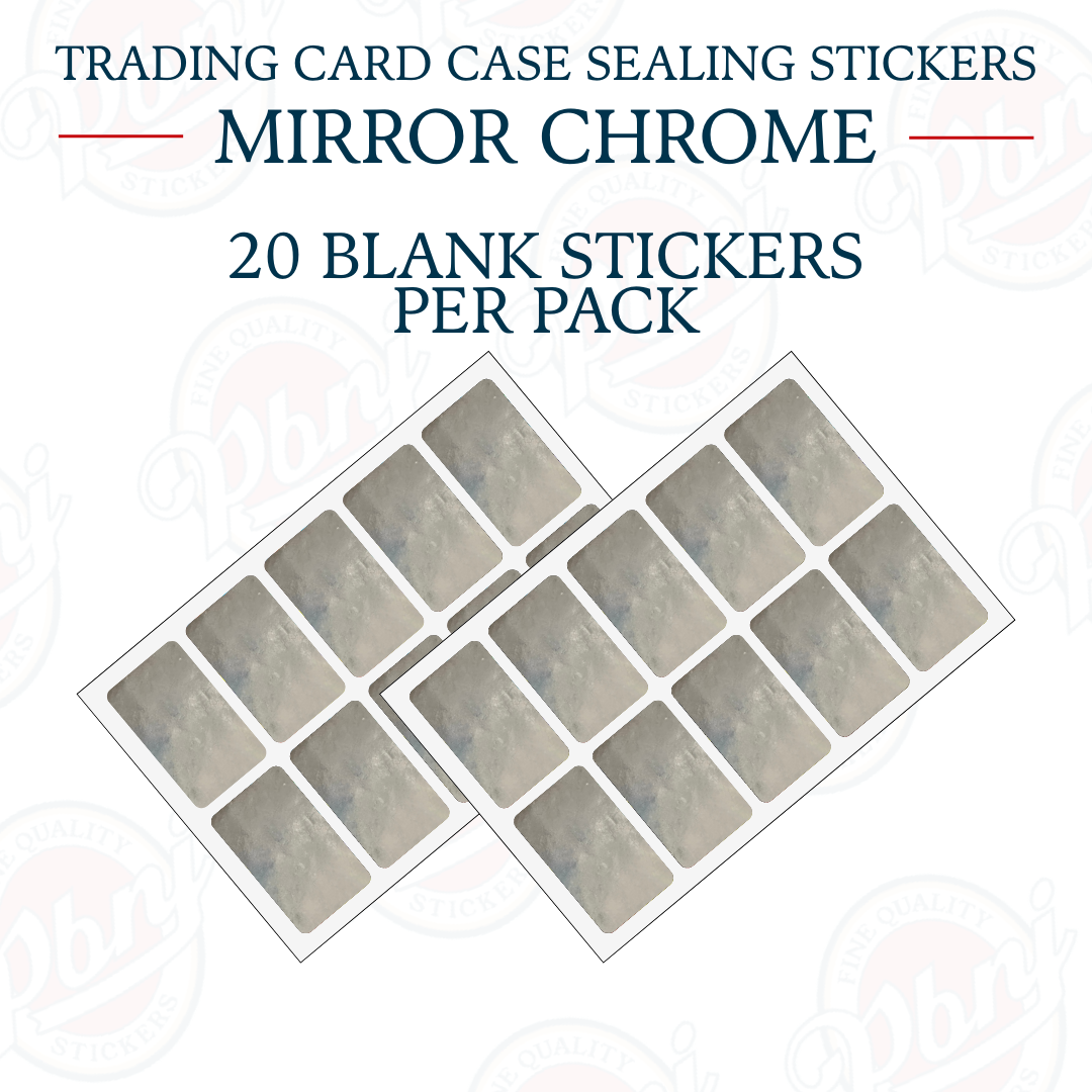 Trading Card Case Sealing Stickers - Chrome