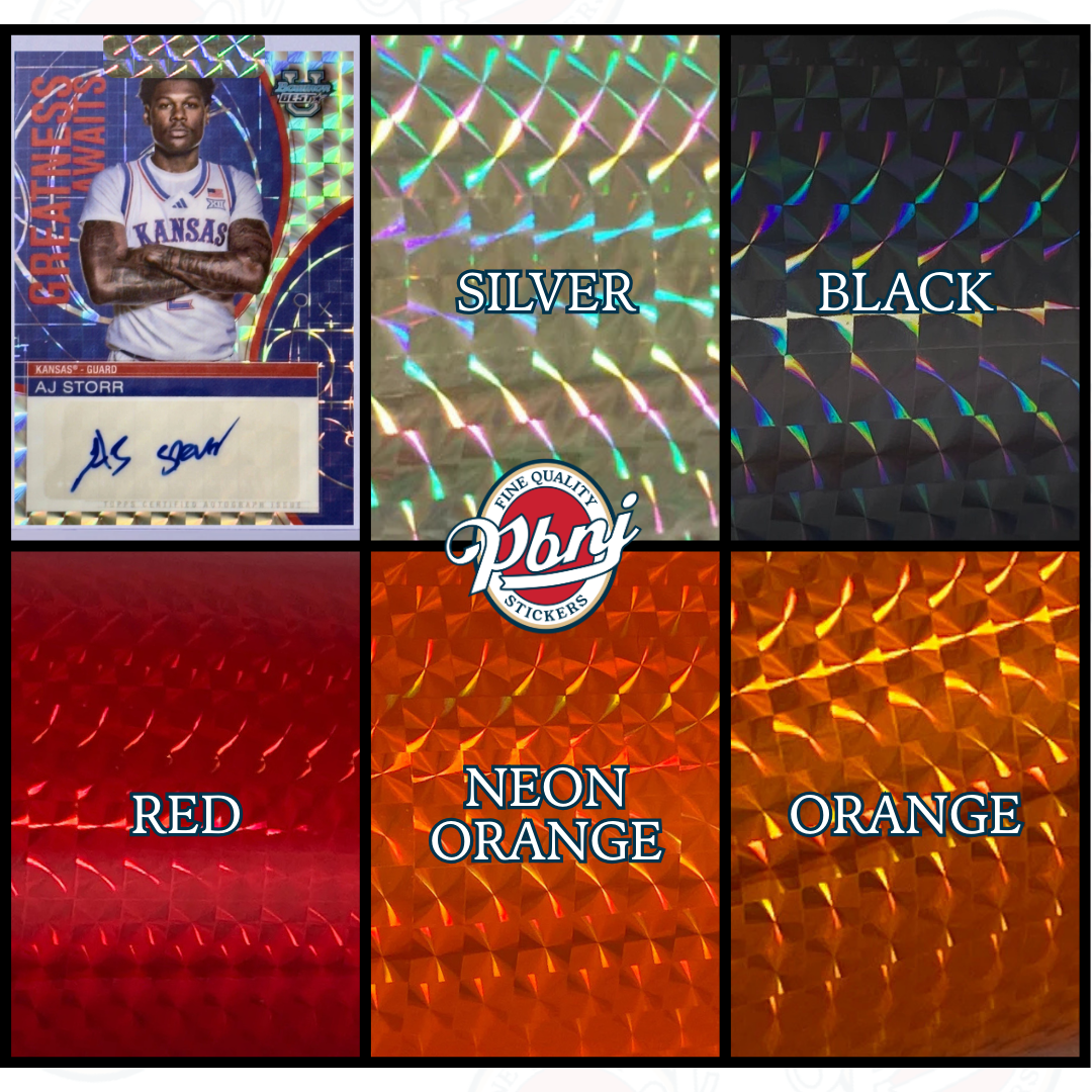 Trading Card Case Sealing Stickers - Prism Mosaic