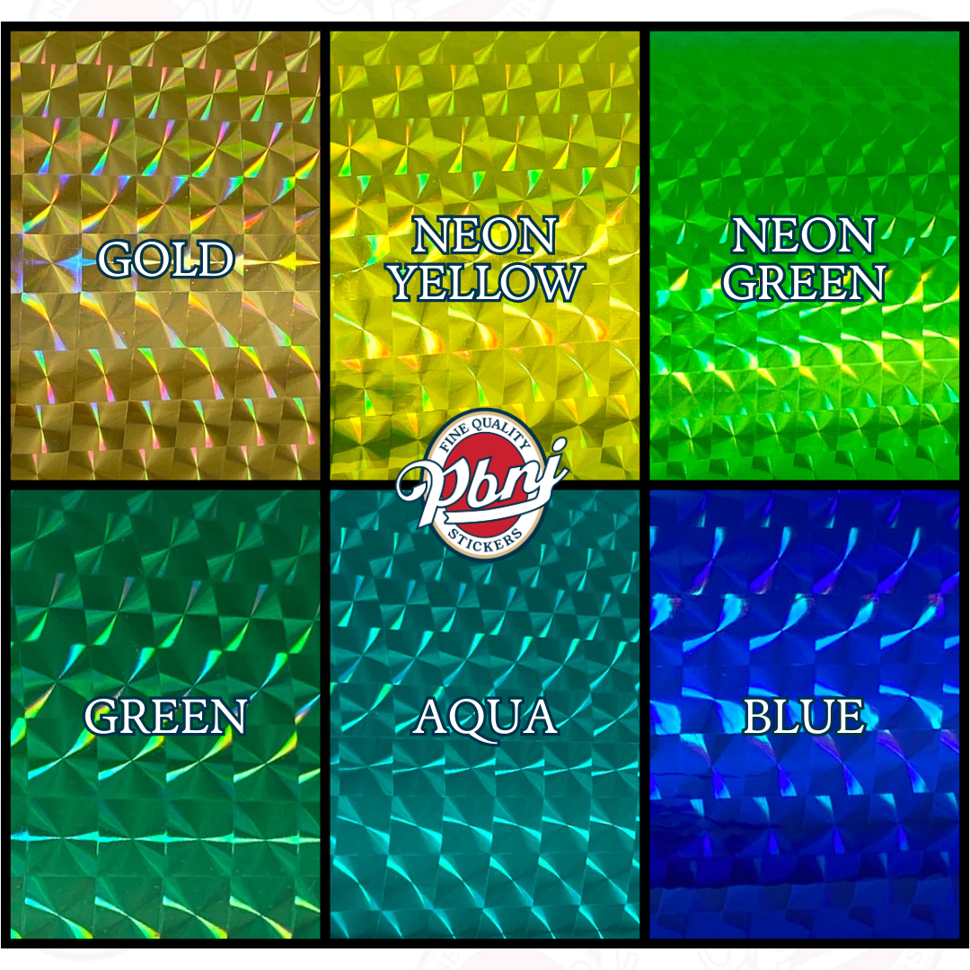 Trading Card Case Sealing Stickers - Prism Mosaic