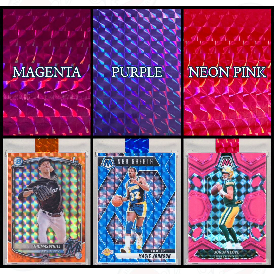 Trading Card Case Sealing Stickers - Prism Mosaic