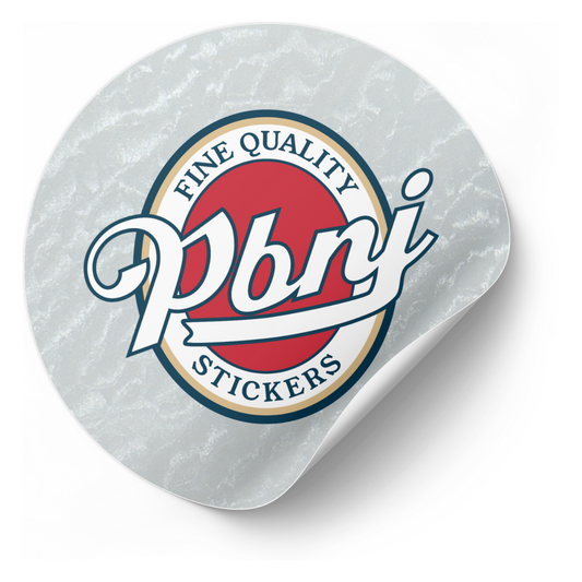 Textured Leaf Custom Shape Stickers