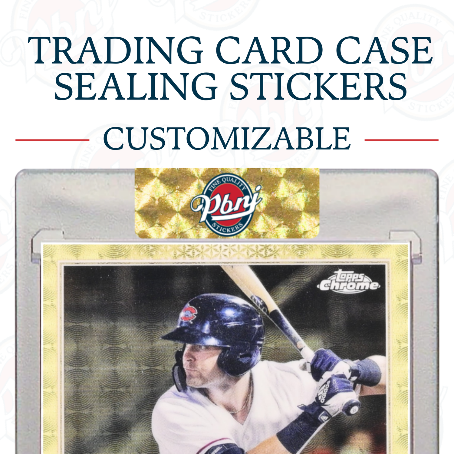 Customizable Trading Card Case Sealing Stickers