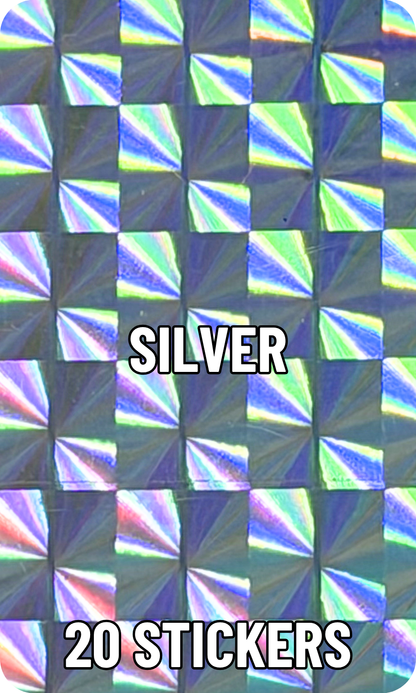 One Touch and Top Load Stickers - Mosaic Prism - Pick Your Color!
