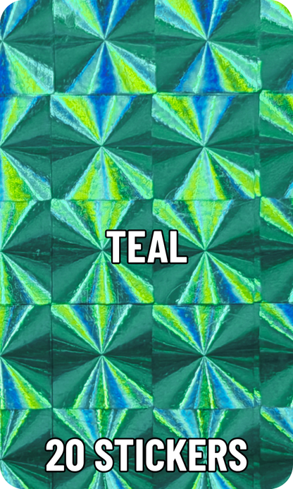 One Touch and Top Load Stickers - Mosaic Prism - Pick Your Color!