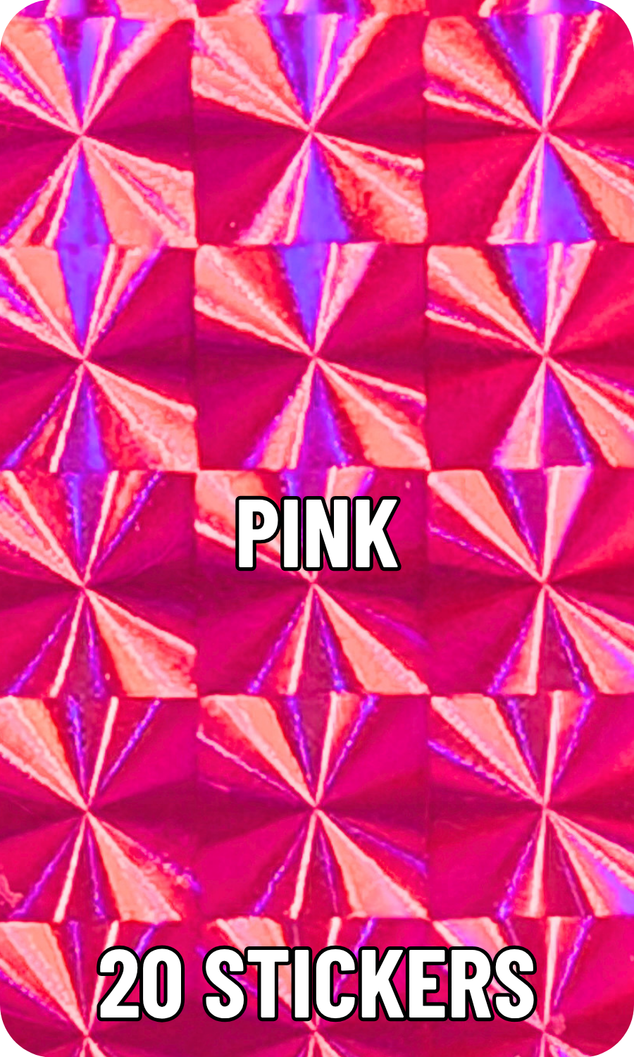 One Touch and Top Load Stickers - Mosaic Prism - Pick Your Color!