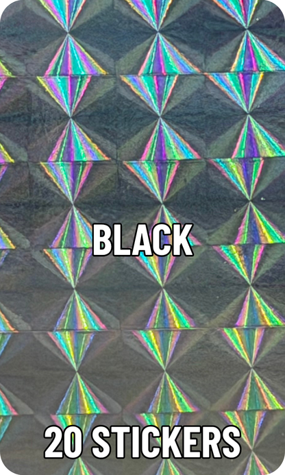One Touch and Top Load Stickers - Mosaic Prism - Pick Your Color!