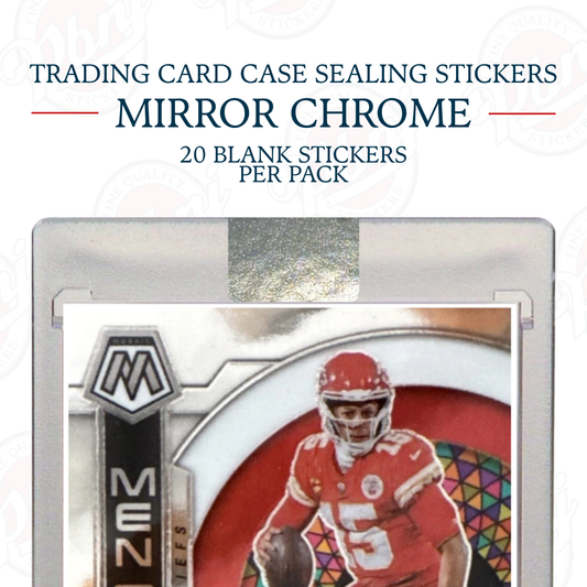Trading Card Case Sealing Stickers - Chrome