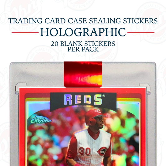 Trading Card Case Sealing Stickers - Holographic