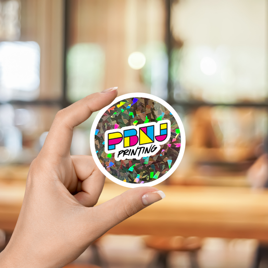 Holographic Custom Shape Stickers