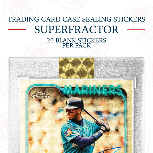 Trading Card Case Sealing Stickers - Superfractor