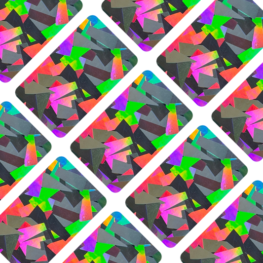 Blank Cracked Ice holographic sealing stickers for One Touch and Top Load holders