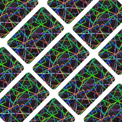 Blank Velocity Laser holographic sealing stickers for One Touch and Top Load holders