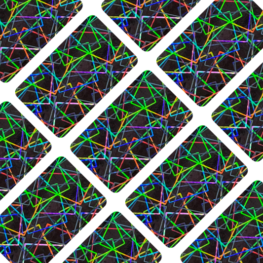 Blank Velocity Laser holographic sealing stickers for One Touch and Top Load holders
