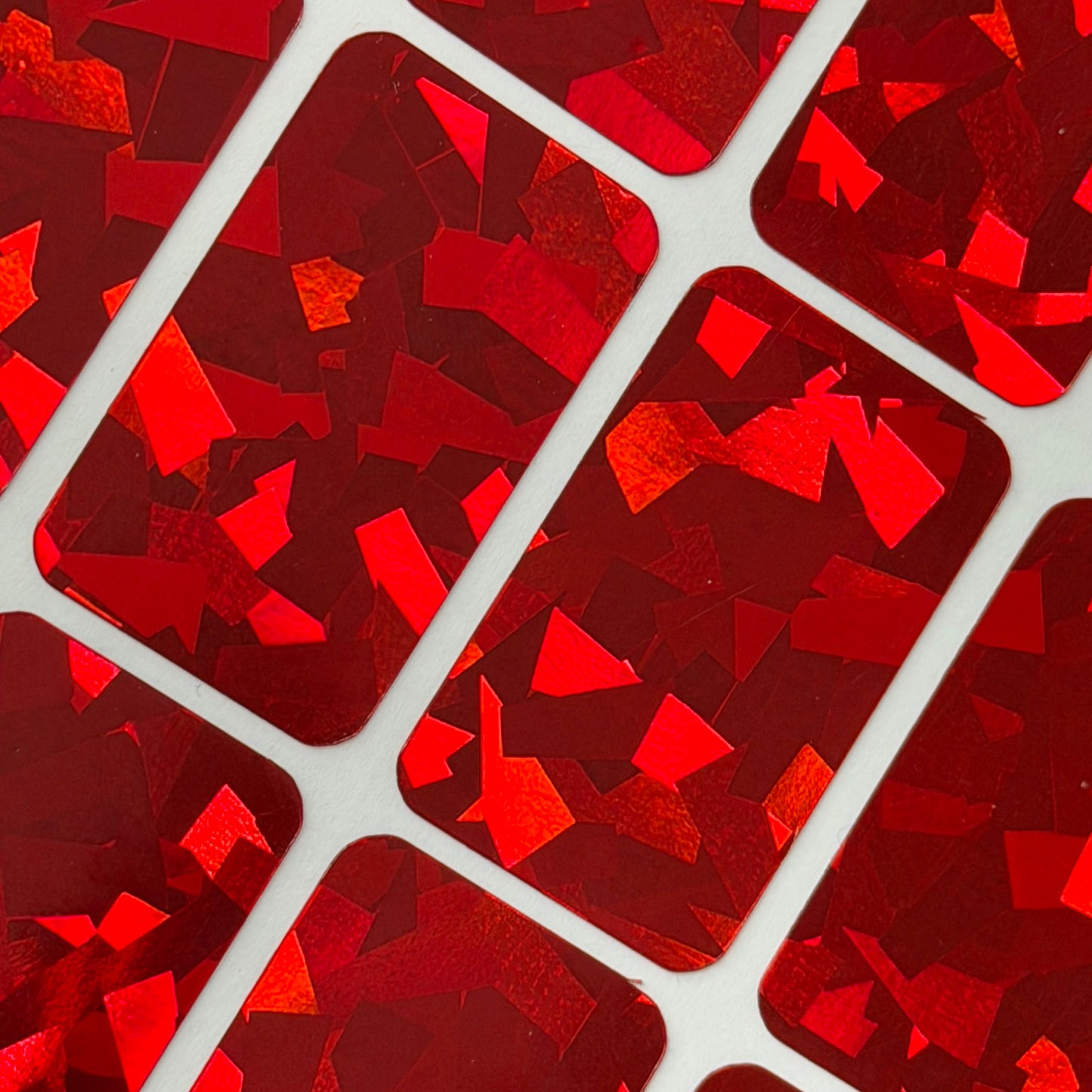 One Touch and Top Load Stickers - Choose Holographic Material & Color