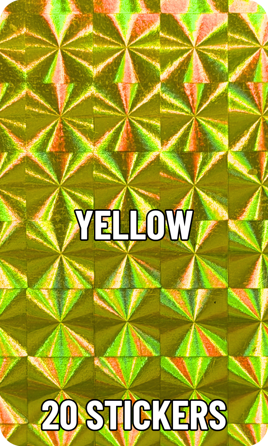 One Touch and Top Load Stickers - Mosaic Prism - Pick Your Color!