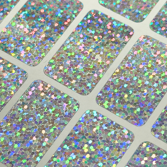 Sparkle holographic sticker pattern