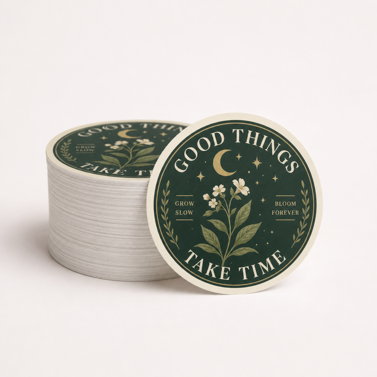 Custom die cut vinyl stickers in glossy and matte finishes